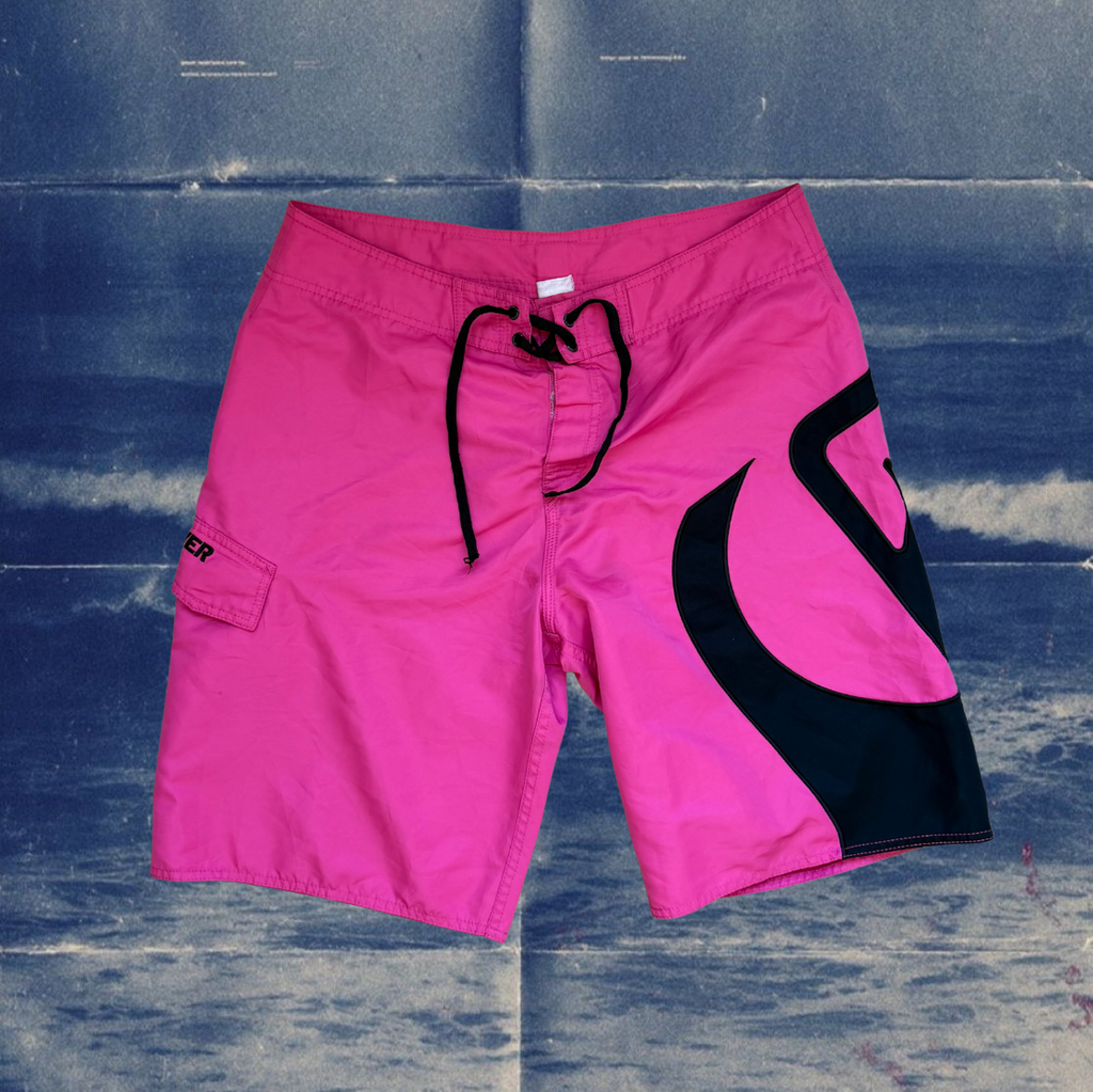 Quicksilver bright pink vintage boardies