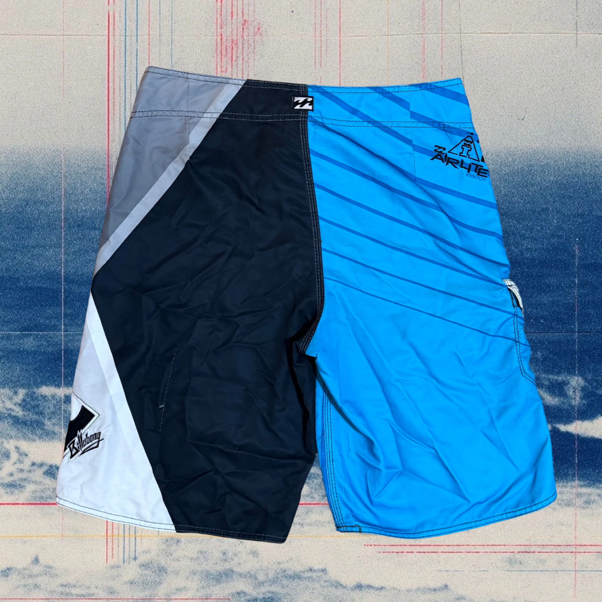 Andy Irons X Billabong blue signature vintage boardies