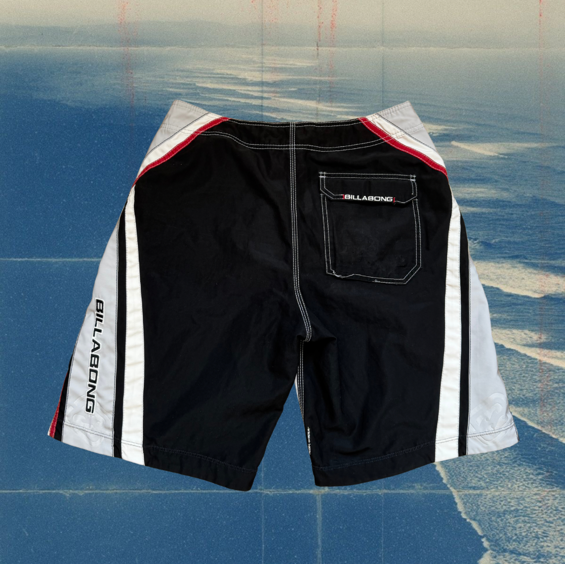 Billabong white & black vintage boardies