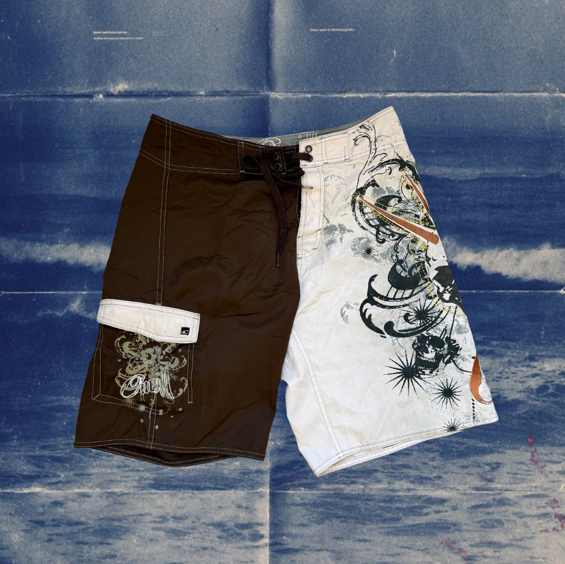 O’Neill split vintage bordies (brown/print)