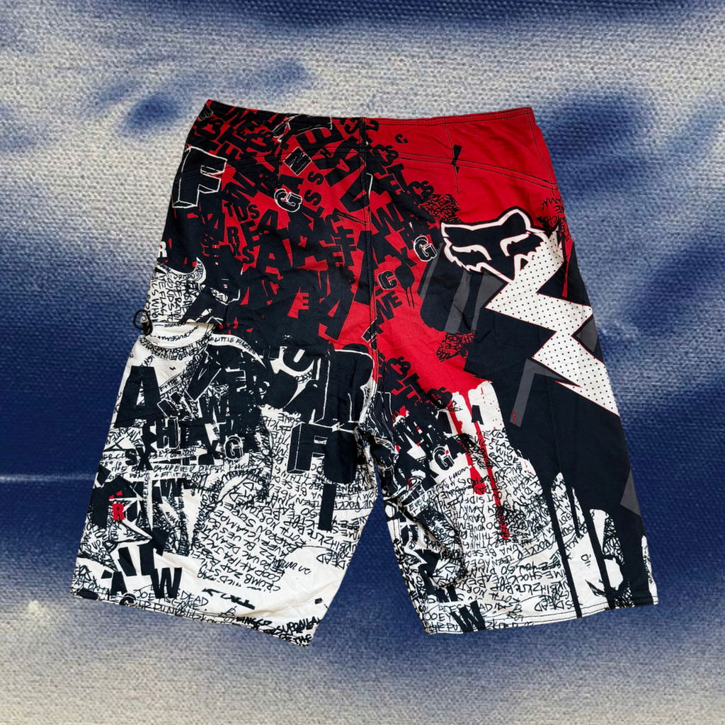 Fox Racing printed vintage boardies