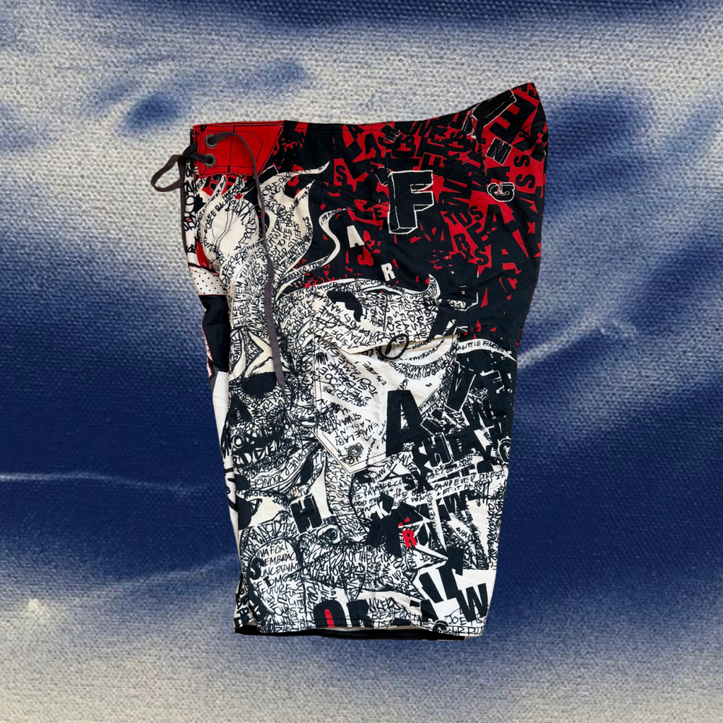Fox Racing printed vintage boardies