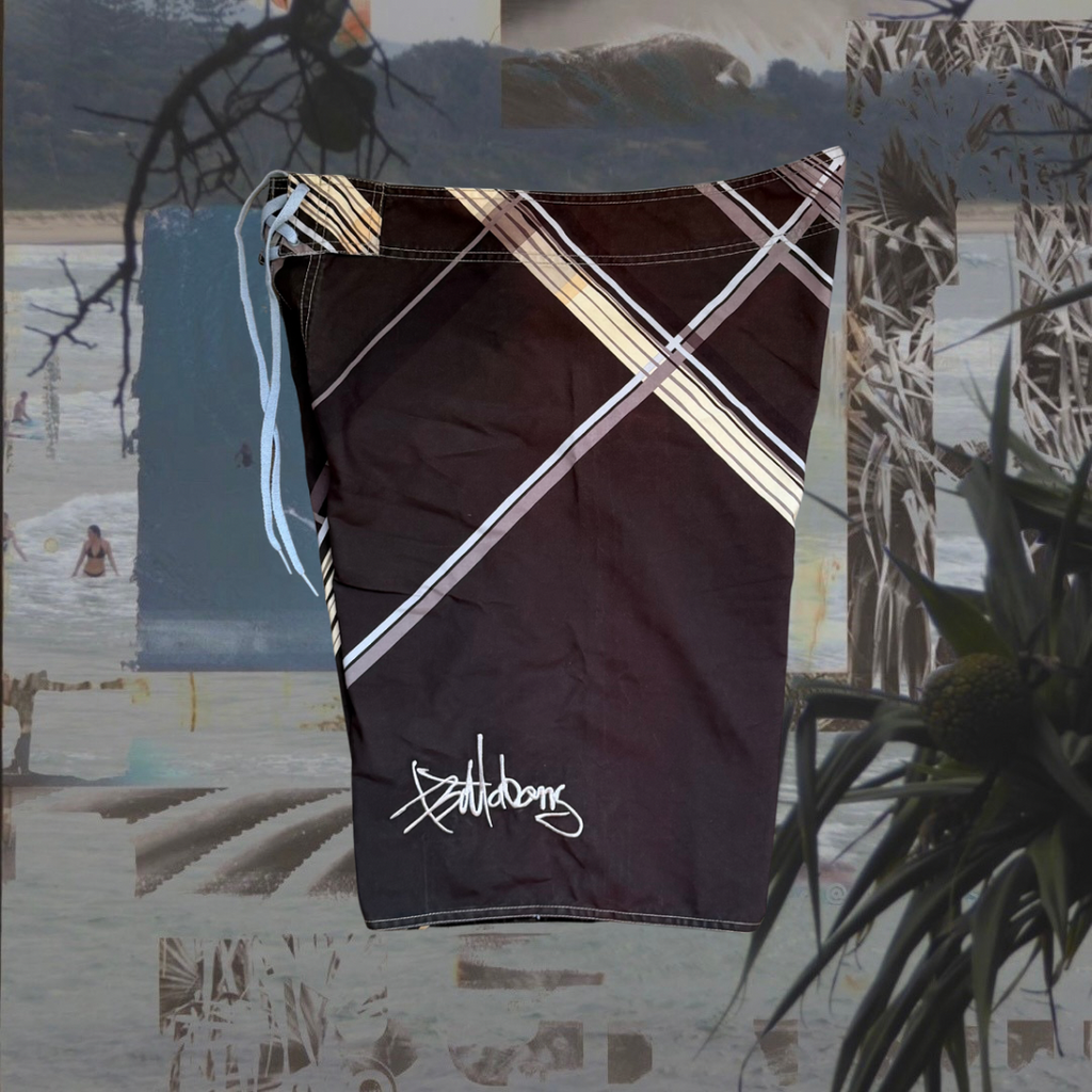 Billabong checkered brown vintage boardies