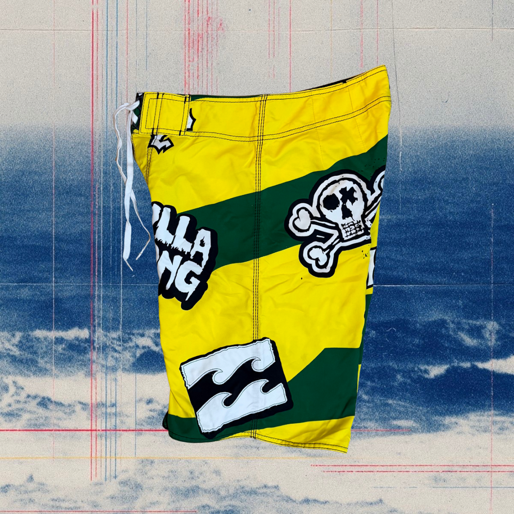 Billabong Bad Billy skull vintage boardies