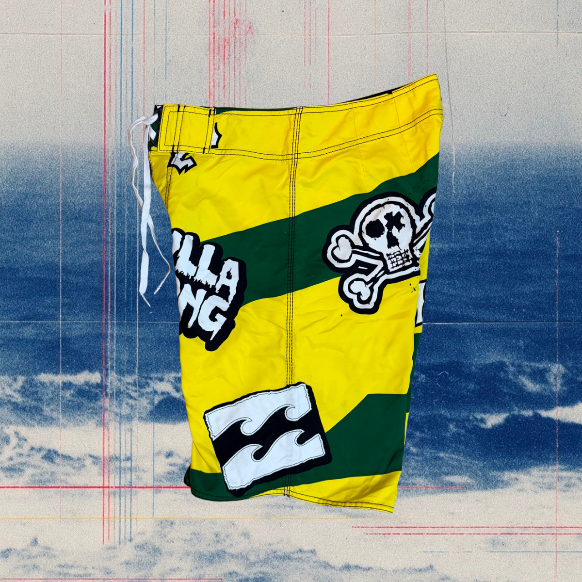 Billabong Bad Billy skull vintage boardies