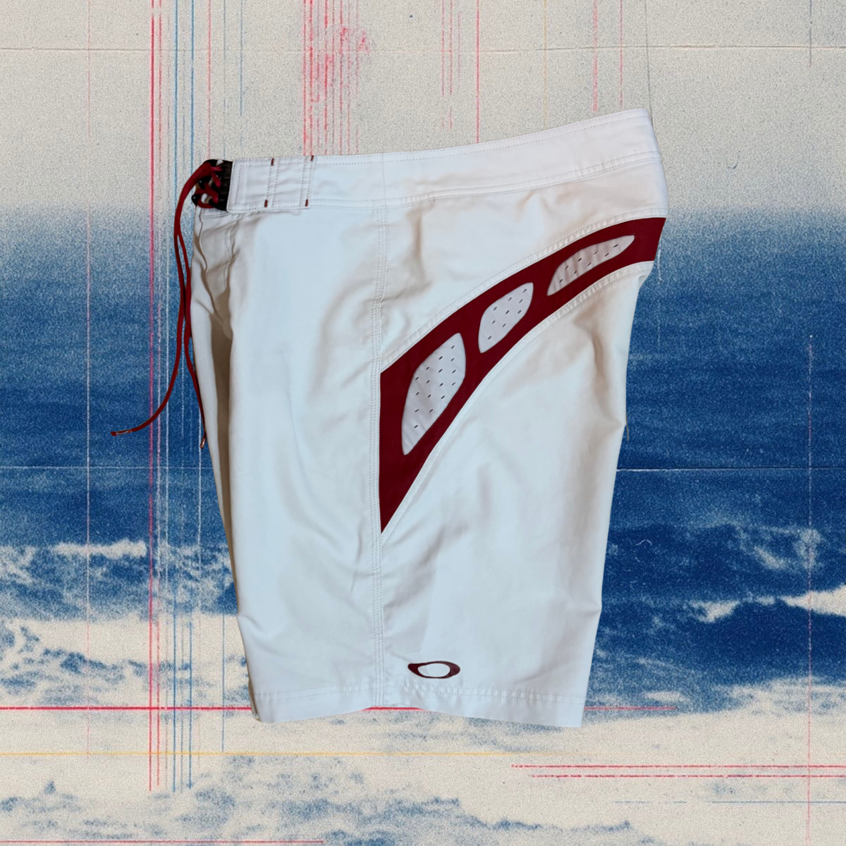 Oakley red/white vintage boardies