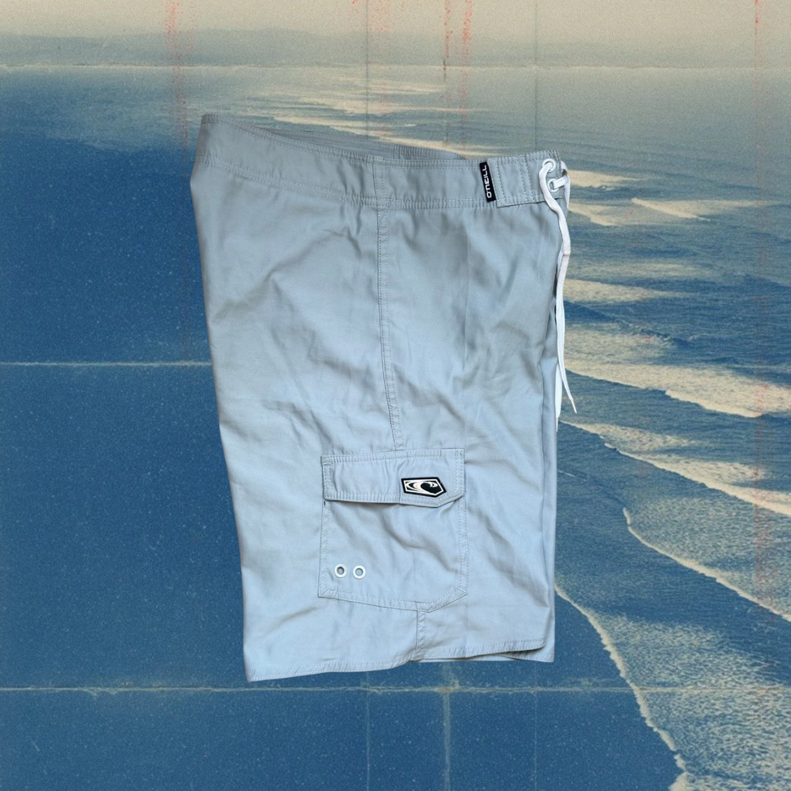 O’Neill grey with navy logo vintage boardies