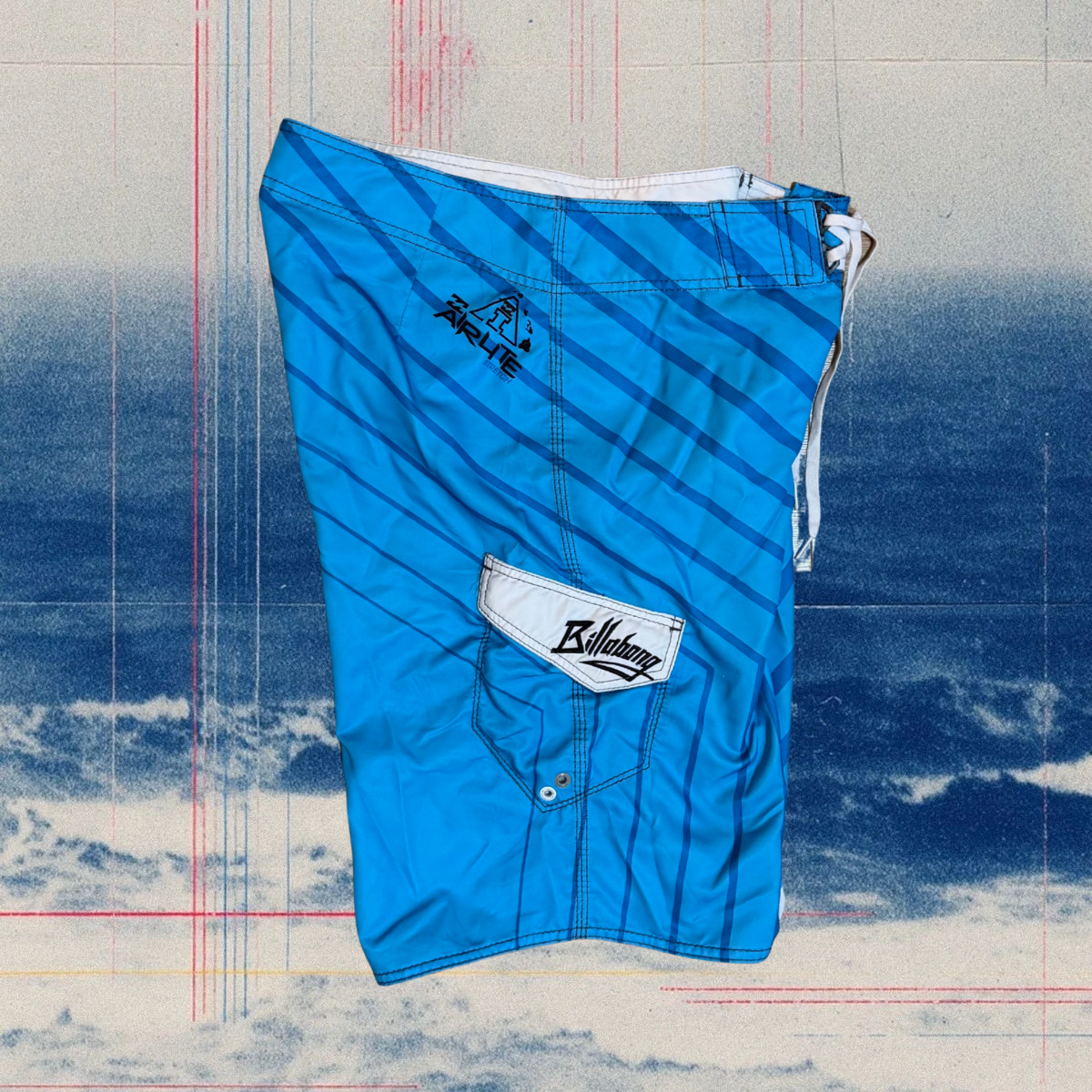 Andy Irons X Billabong blue signature vintage boardies