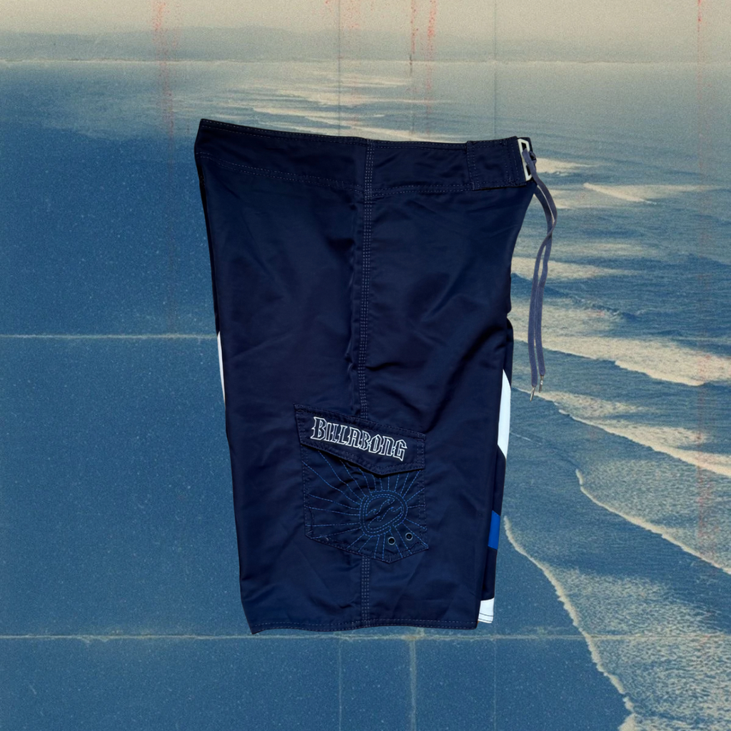Andy Irons X Billabong rising sun navy/blue vintage boardies