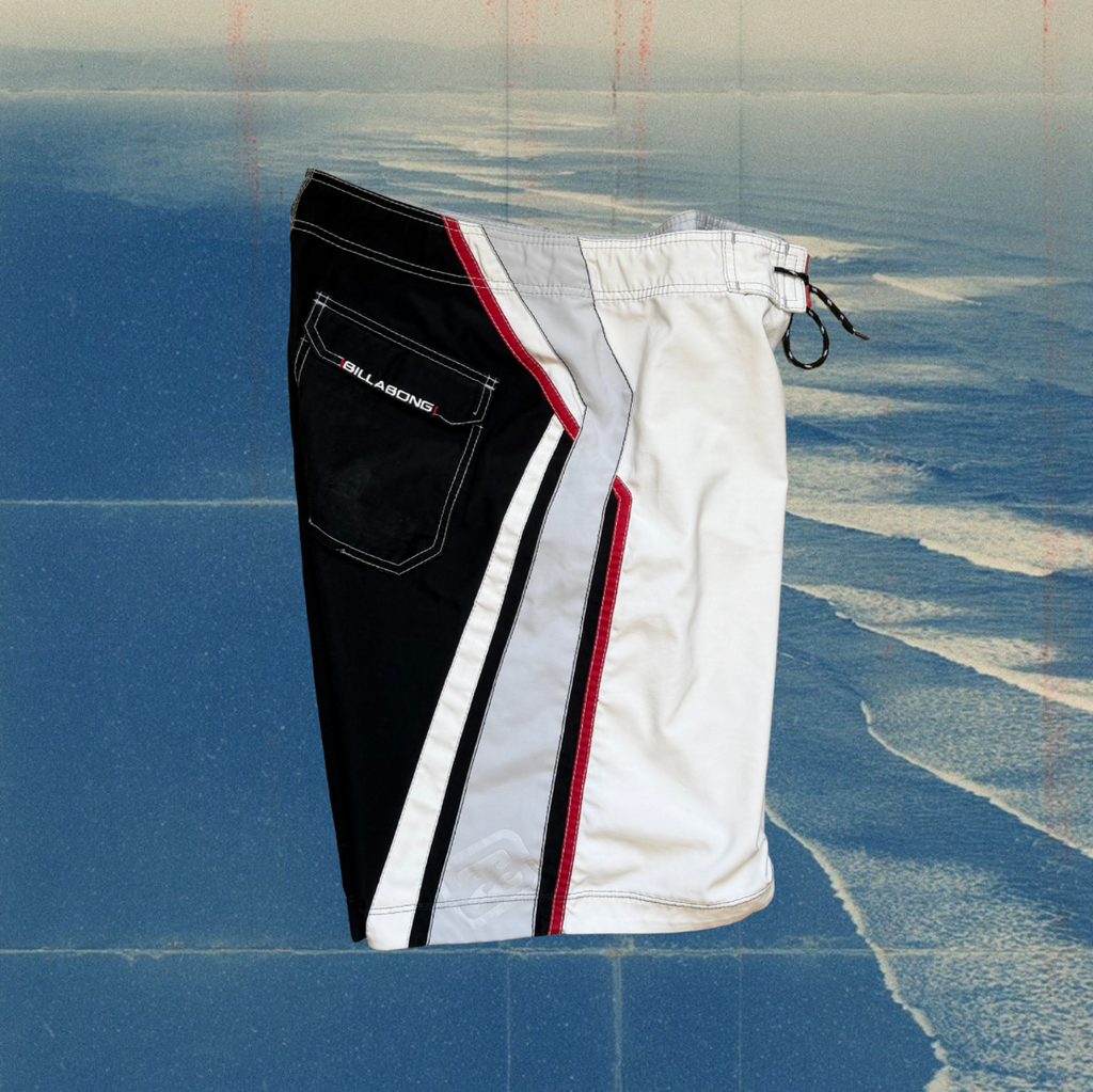 Billabong white & black vintage boardies