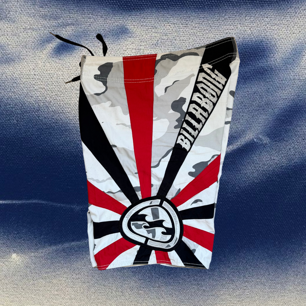 Andy Irons X Billabong camouflage rising sun vintage boardies