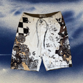 Lost skulls print vintage boardies