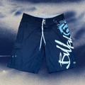 Billabong blue with signature logo vintage boardies