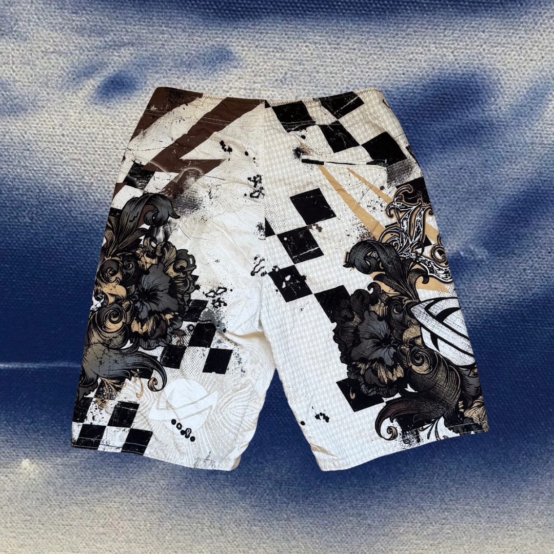 Lost skulls print vintage boardies