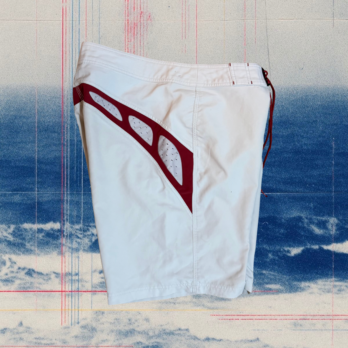 Oakley red/white vintage boardies