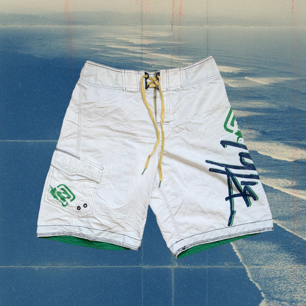 Billabong Script white vintage boardies