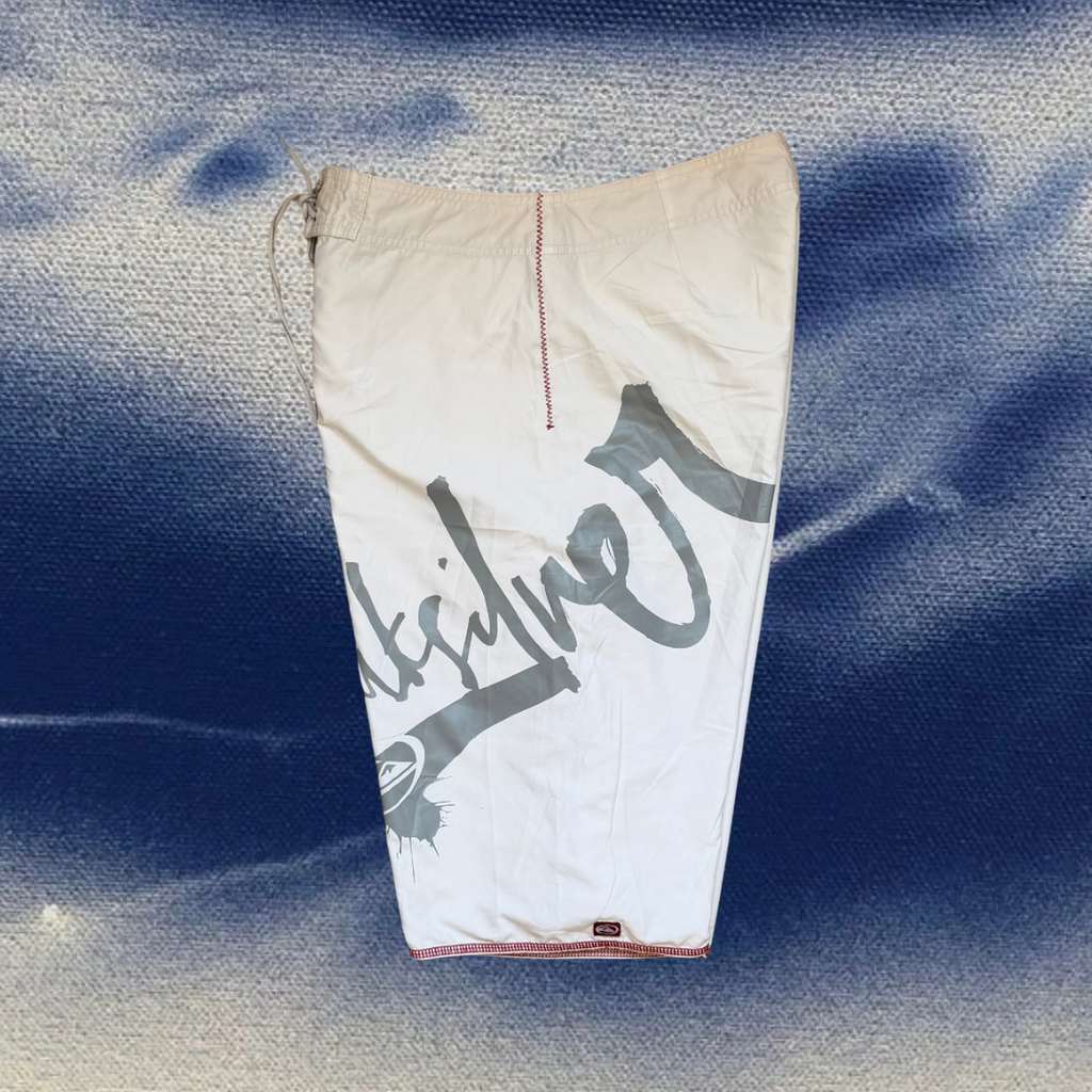 Quicksilver white vintage boardies