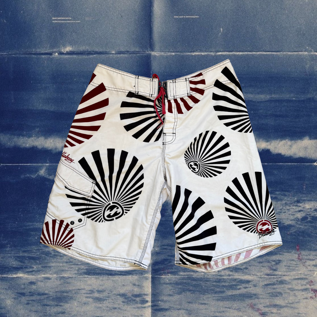 Andy Iron x Billabong rising sun vintage boardies