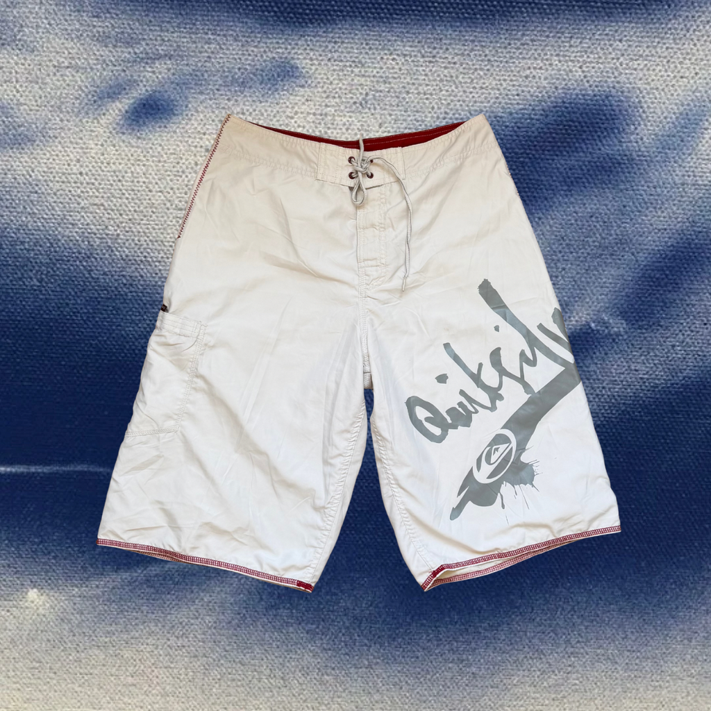 Quicksilver white vintage boardies