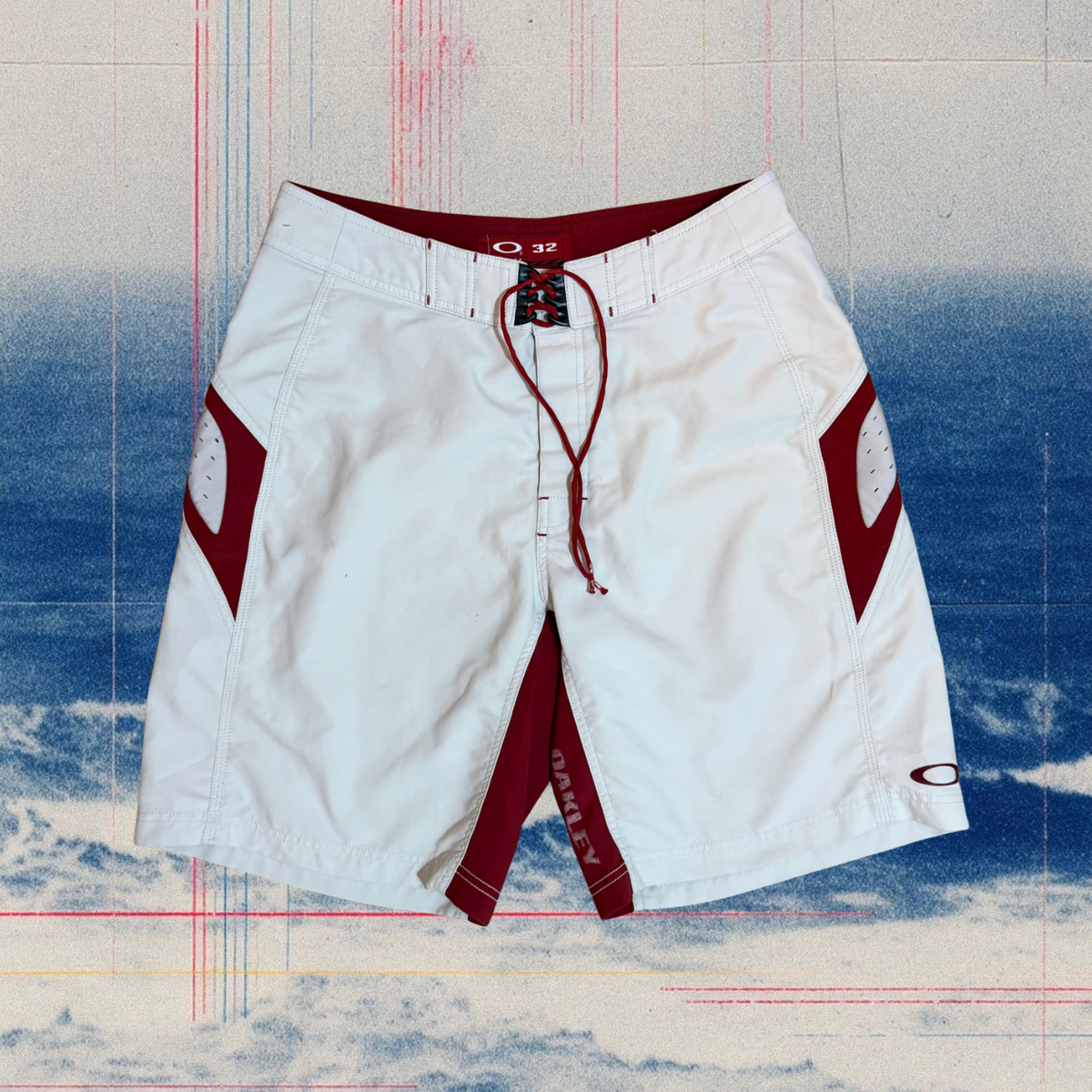 Oakley red/white vintage boardies