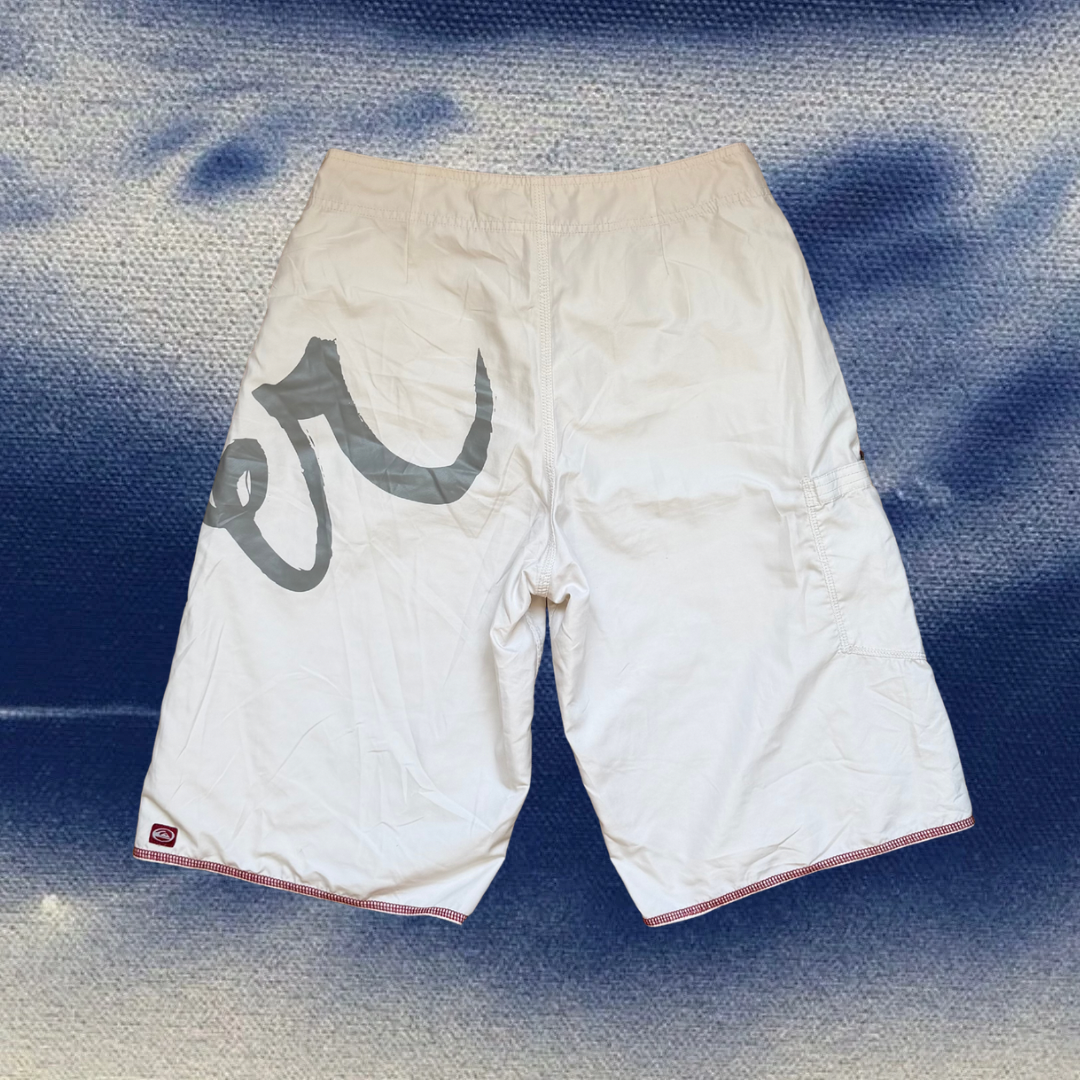 Quicksilver white vintage boardies