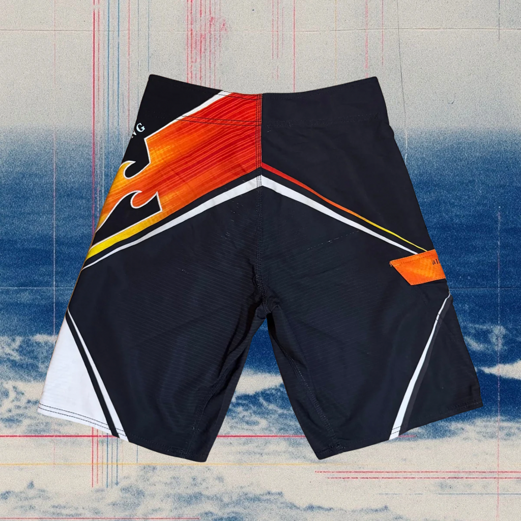Billabong Platinum Recycler flames vintage boardies
