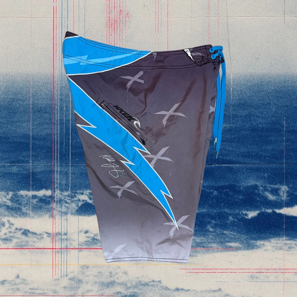 Rip Curl x Mick Fanning "White Lightning" Signature vinatge boardies