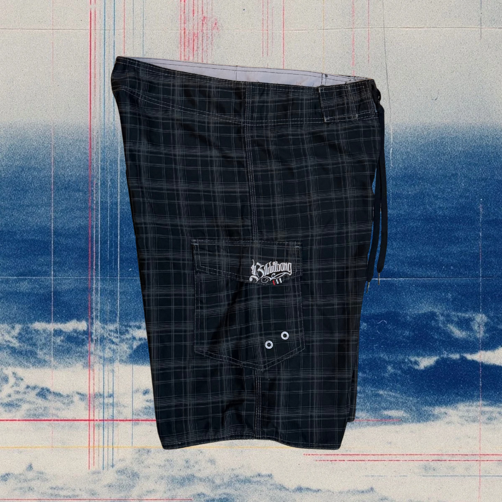 Billabong signature checked vintage boardies