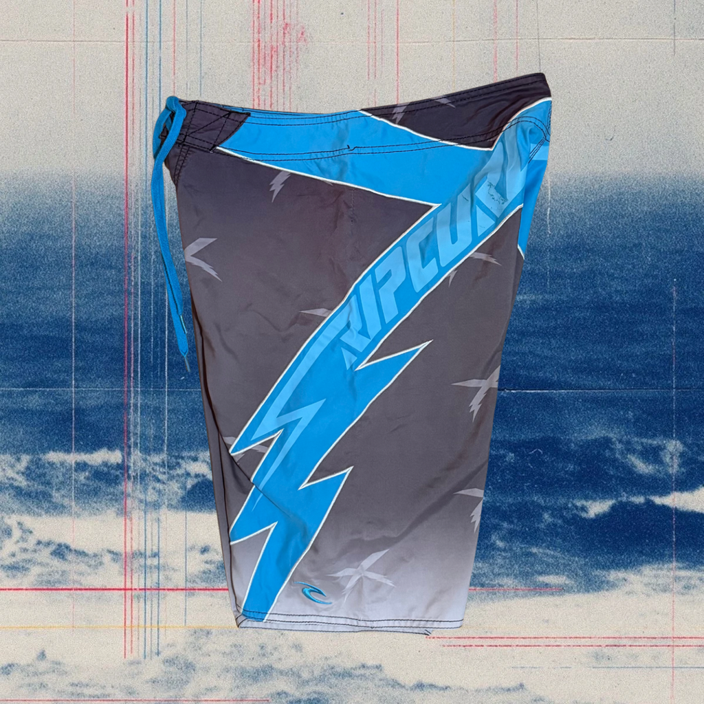 Rip Curl x Mick Fanning "White Lightning" Signature vinatge boardies