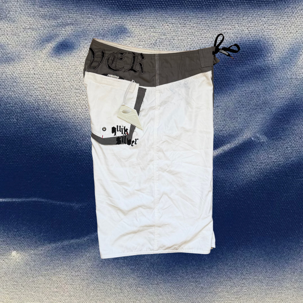 Quicksilver Wings print white vintage boardies