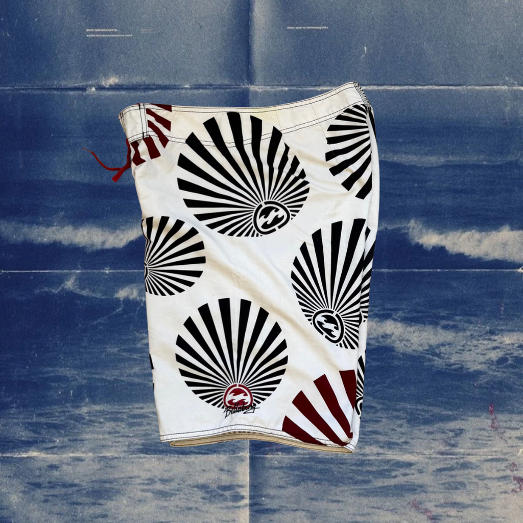 Andy Iron x Billabong rising sun vintage boardies
