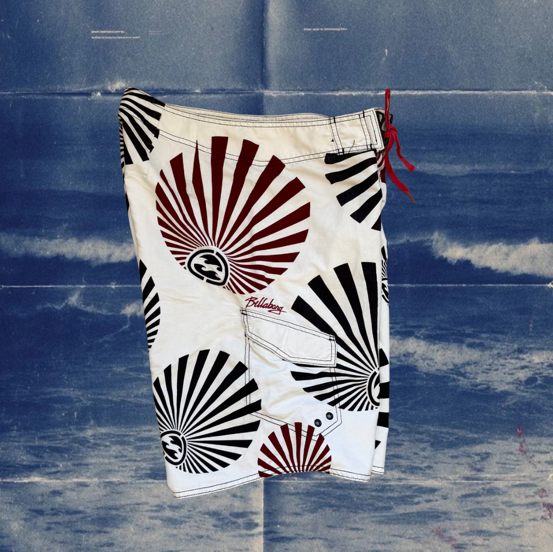 Andy Iron x Billabong rising sun vintage boardies