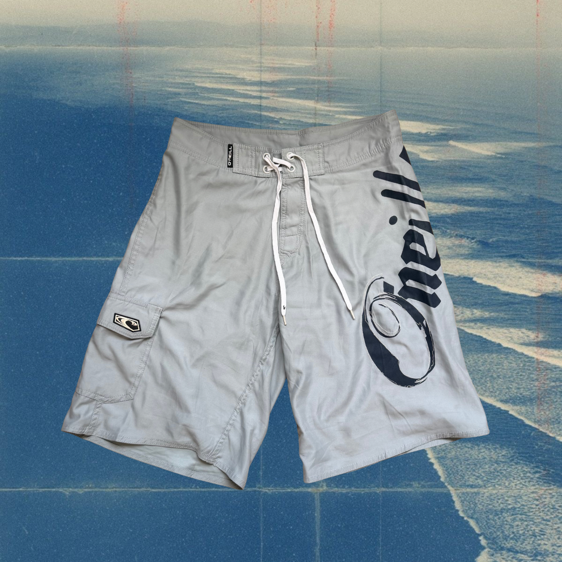 O’Neill grey with navy logo vintage boardies