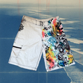 Billabong skull splash graphic white vintage boardies