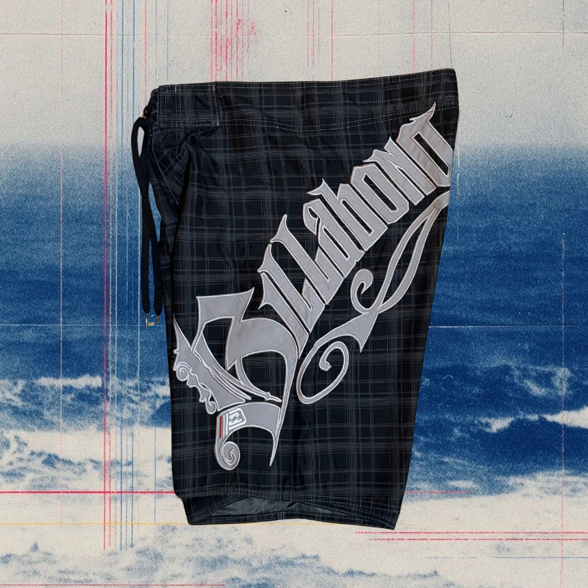 Billabong signature checked vintage boardies