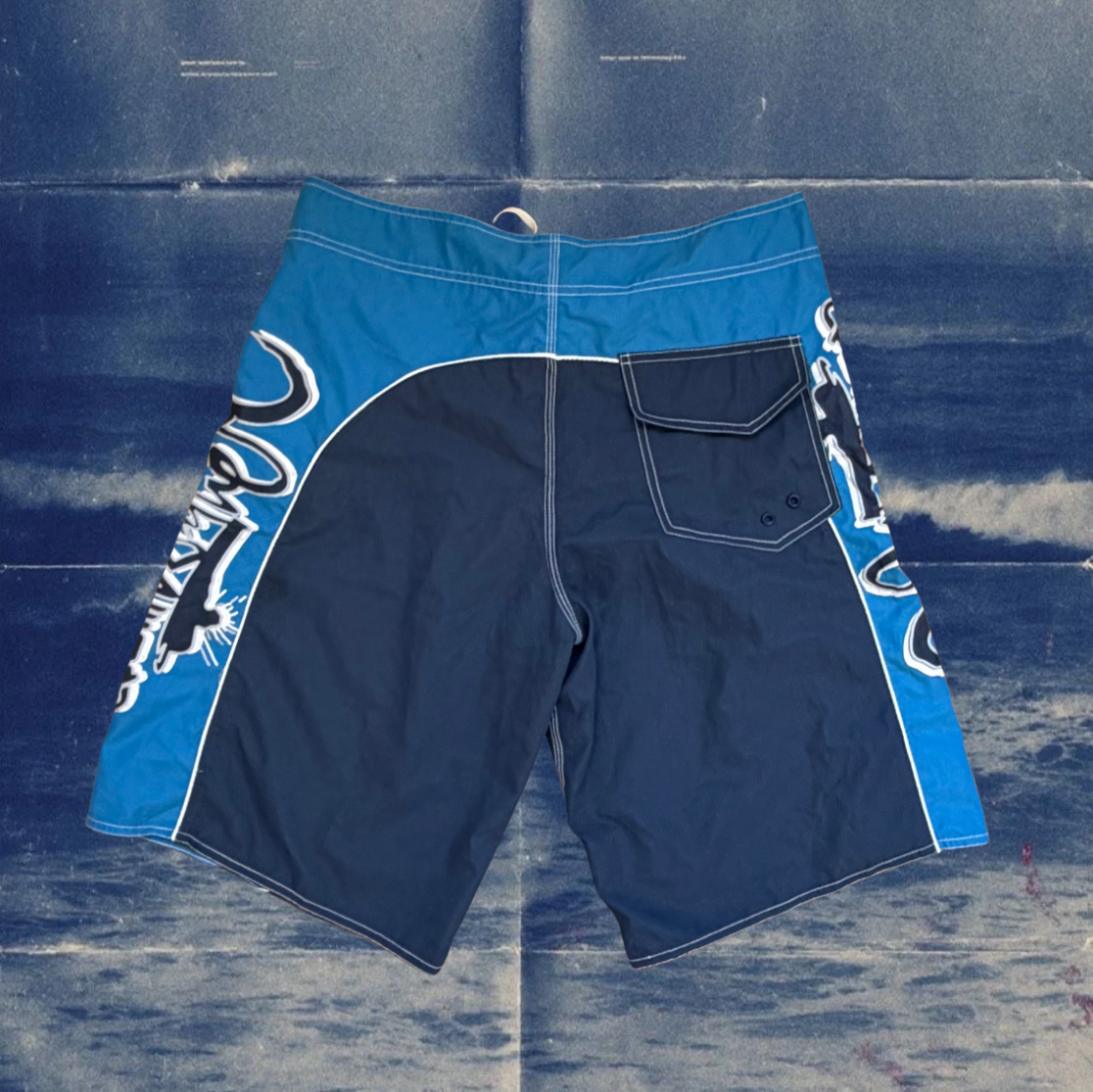 Quicksilver blue vintage boardies