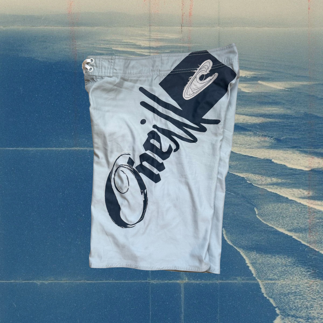 O’Neill grey with navy logo vintage boardies