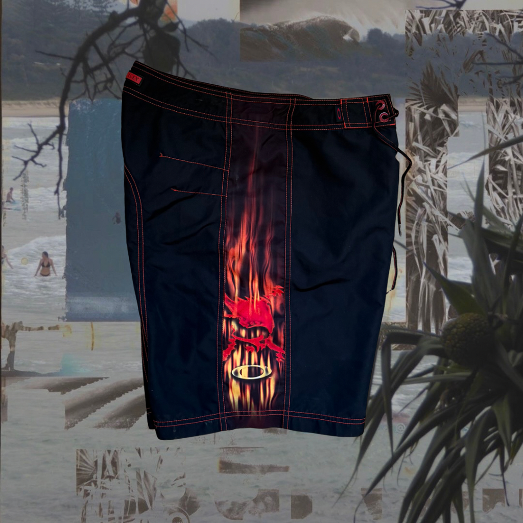 Oakley Skull Flame vintage boardies