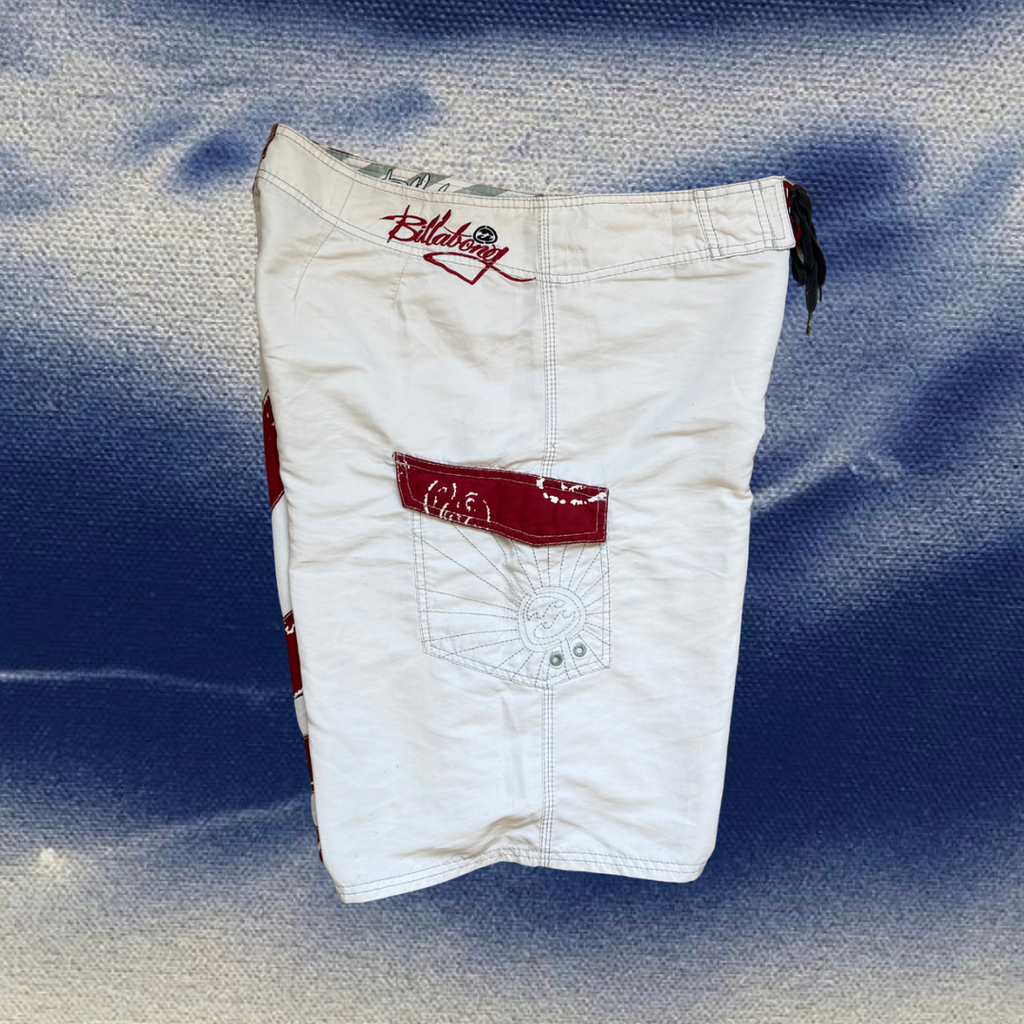 Andy Irons X Billabong red/white bandana rising sun vintage boardies