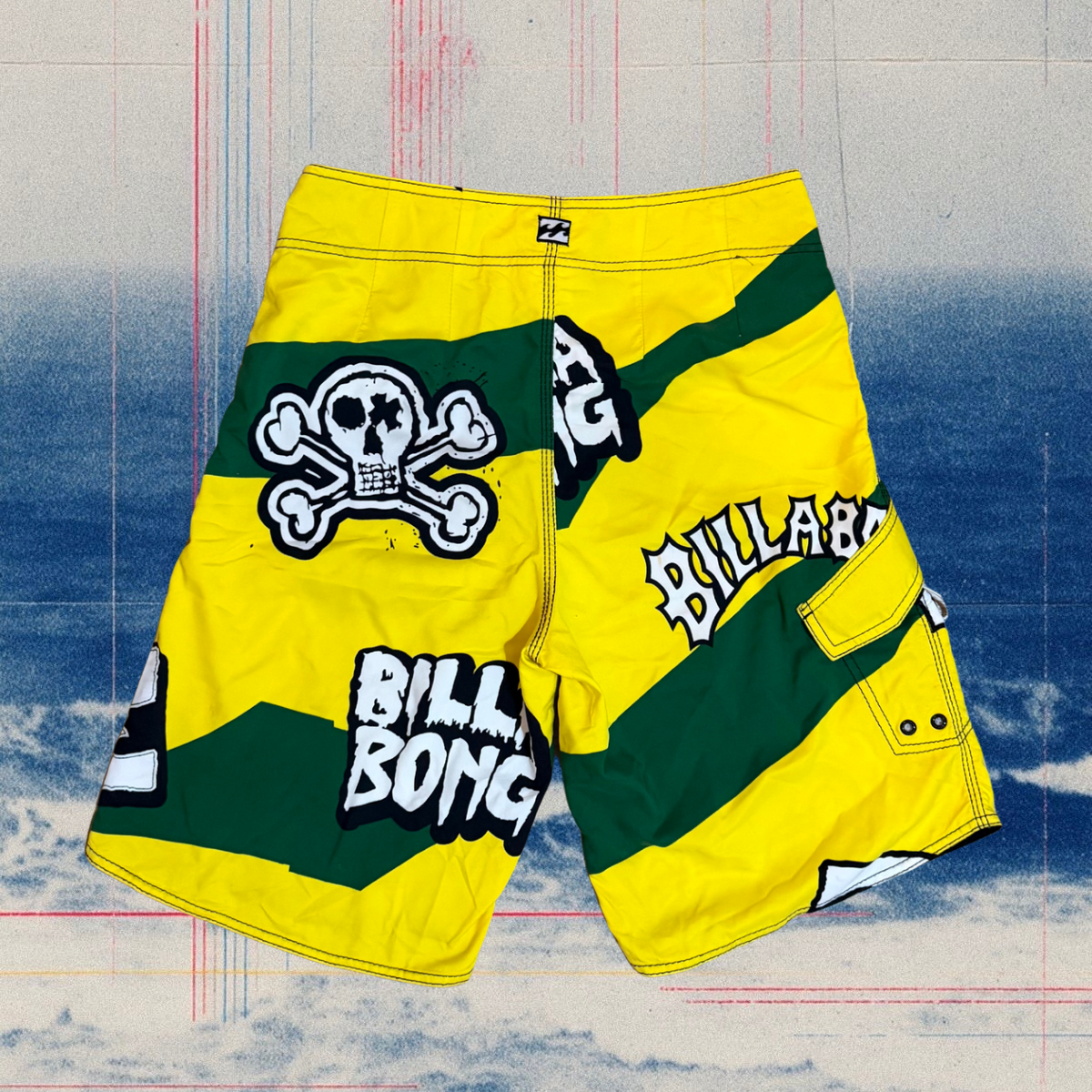 Billabong Bad Billy skull vintage boardies