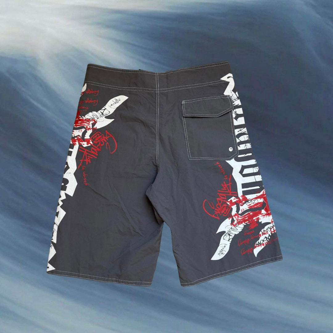 Billabong grey graphic vintage boardies