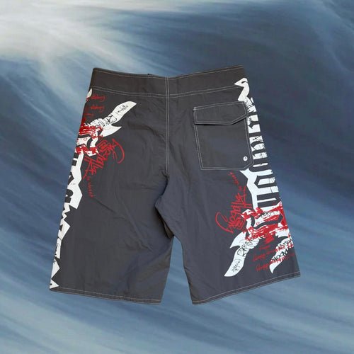 Billabong grey graphic vintage boardies