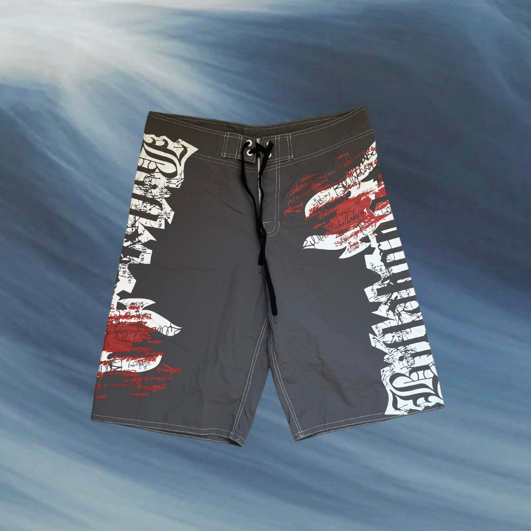 Billabong grey graphic vintage boardies