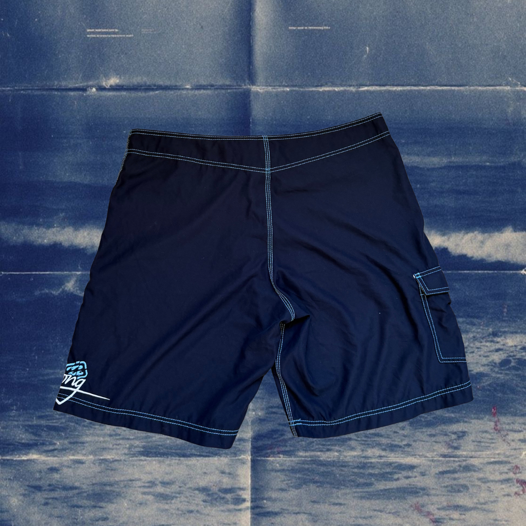 Billabong navy with light blue stiches vintage boardies