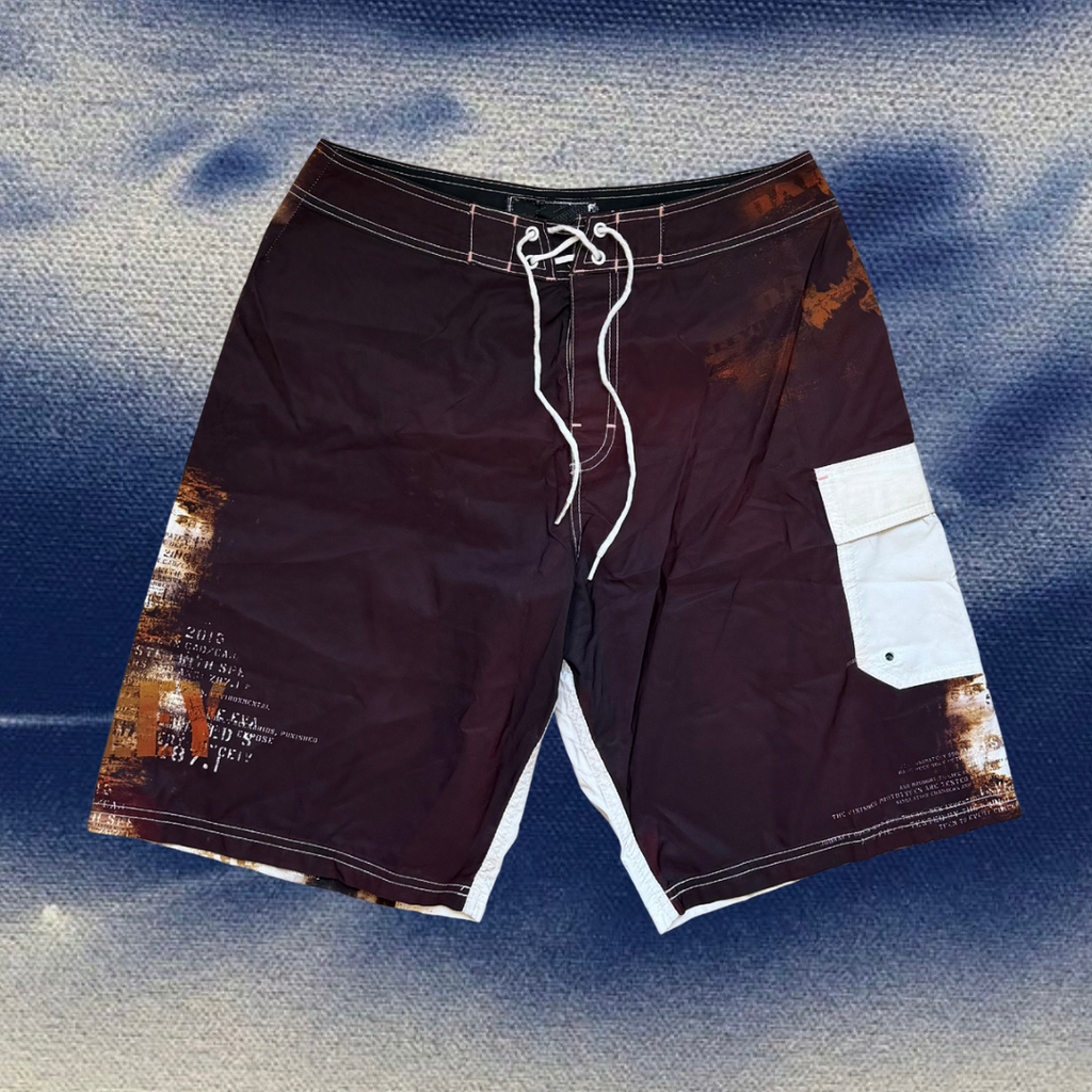 Oakley brown printed vintage boardies
