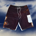 Oakley brown printed vintage boardies