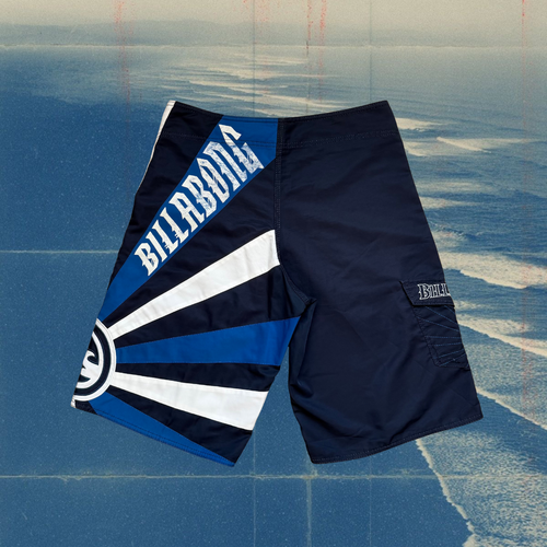 Andy Irons X Billabong rising sun navy/blue vintage boardies