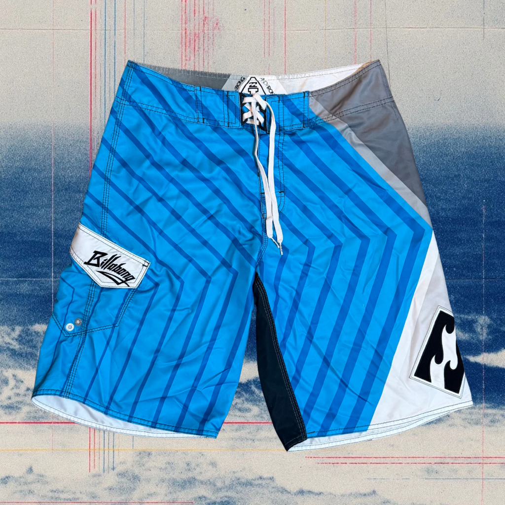 Andy Irons X Billabong blue signature vintage boardies