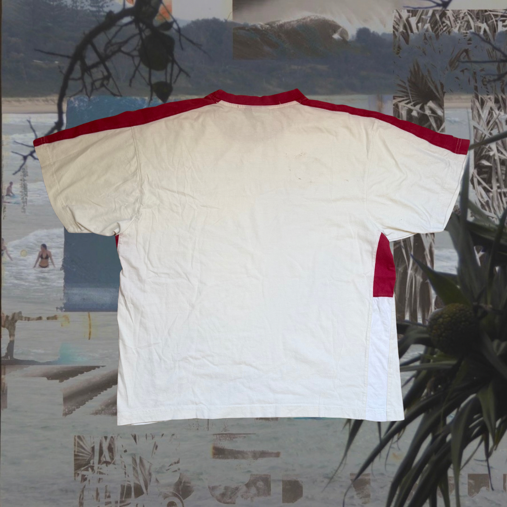 Quicksilver white/red vintage T-shirt