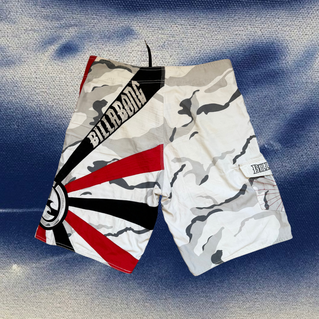 Andy Irons X Billabong camouflage rising sun vintage boardies